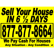 Sell Your House In 6½ Days - Cash